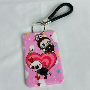 Labubu The Monsters Catch Me If You Can Badge ID Holder Wristlet & Key Chain